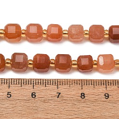 Natural Red Rabbit Hair Rutilated Quartz Beads Strands&nbsp;GG-CBAC972-A11-01