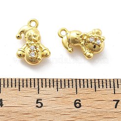 Brass Micro Pave Cubic Zirconia Pendants&nbsp;KK-U049-04G-07