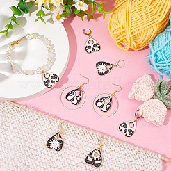 Alloy Enamel Talking Board Pendant Stitch Markers&nbsp;HJEW-AB00199