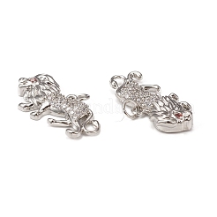 Brass Micro Pave Cubic Zirconia Charms&nbsp;KK-E068-VB301