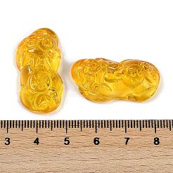 Spray Painted Imitation Jade Glass Beads&nbsp;GLAA-Z007-01C