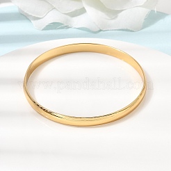 304 Stainless Steel Plain Bangles for Women Men&nbsp;BJEW-Z167-01G-03