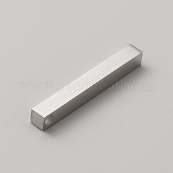 304ステンレスペンダント  長方形のチャーム  ステンレス鋼色  39.5x5x5mm  穴：3mm&nbsp;STAS-WH0043-18P