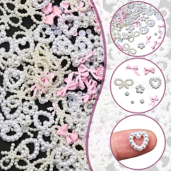644Pcs Alloy & Acrylic & ABS Plastic Imitation Pearl Cabochons&nbsp;MRMJ-SP0001-13