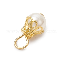 Round Imitation Pearl Acrylic  Pendants&nbsp;PALLOY-JF04002-01