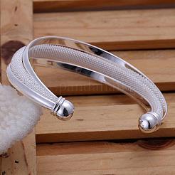 Trendy Brass Cuff Bangles For Women&nbsp;BJEW-BB12228
