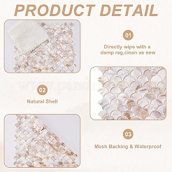 2Pcs Shell Cabochons Sheets&nbsp;AJEW-GO0002-11