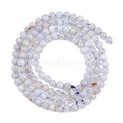 Natural Blue Lace Agate Beads Strands&nbsp;G-Z163-B01-3mm