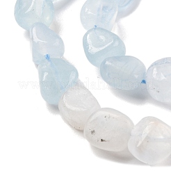 Natural Rainbow Moonstone & Aquamarine Beads Strands&nbsp;G-L610-B03-01