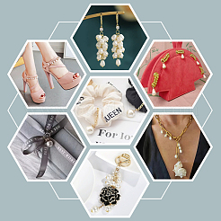 80Pcs 8 Styles ABS Plastic Imitation Pearl Pendants&nbsp;FIND-GA0006-80P