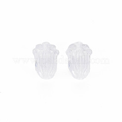 透明なアクリルビーズ  花  透明  12x8x5.5mm  穴：1.2mm&nbsp;X-TACR-T003-18
