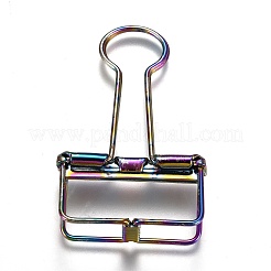 Metal Skeleton Frame Hollow Wire Binder Clips&nbsp;DIY-I040-01B