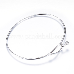 Tarnish Resistant 304 Stainless Steel Bangles&nbsp;STAS-S053-26