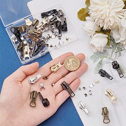 Zinc Alloy Zipper Sliders & Zipper On The Top of The Plug&nbsp;FIND-PH0021-82
