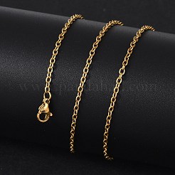 Ion Plating(IP) 304 Stainless Steel Unisex Cable Chain for Necklace&nbsp;STAS-P045-01G-B