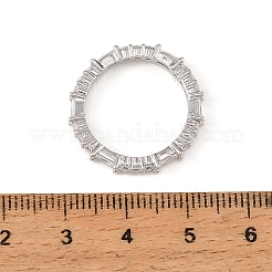 真鍮製マイクロパヴェキュービックジルコニア指輪指輪  プラチナ  3mm  内径：17mm&nbsp;CU-CBA8D1E-01P