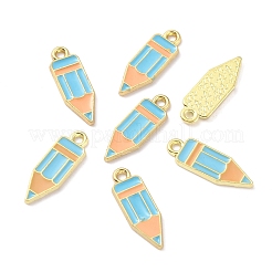 Study Supplies Theme Alloy Enamel Pendants&nbsp;ENAM-WH0061-20D-02