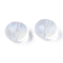 透明なアクリルビーズ  グリッターパウダー  オーバル  透明  15x12x12mm  穴：2mm  約347個/500g&nbsp;X-OACR-N008-088