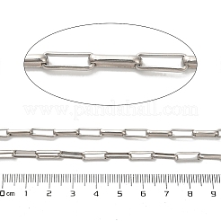 304ステンレススチールペーパークリップチェーン  溶接されていない  ステンレス鋼色  12x4x2mm&nbsp;CHS-A016-40P-A