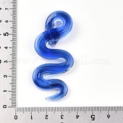 Handmade Gold Sand Lampwork Big Pendants&nbsp;LAMP-T023-11B