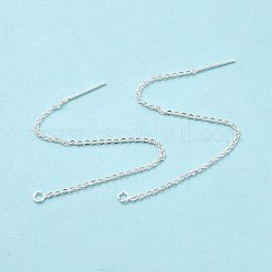 Rack Plating Brass Stud Earring Findings&nbsp;KK-E081-01S