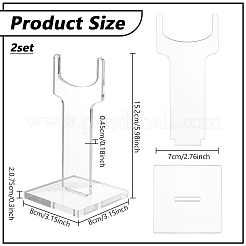 2 Bags Acrylic Display Stands for Long Gun Toy&nbsp;ODIS-PH0001-91A