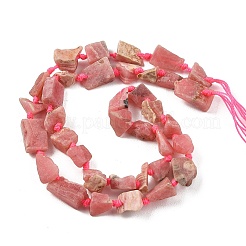 Raw Rough Natural Rhodonite Beads Strands&nbsp;G-D101-A02