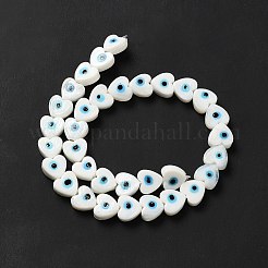 Handmade Evil Eye Lampwork Beads Strands&nbsp;LS-LAMP-E023-07B-01