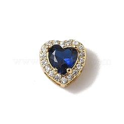 Brass Micro Pave Cubic Zirconia Beads&nbsp;KK-I276-46G