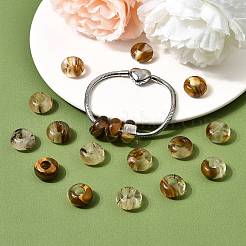 Watermelon Stone Glass European Large Hole Beads&nbsp;G-Q442-04
