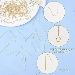 100Pcs 316 Surgical Stainless Steel Earring Hooks&nbsp;STAS-BBC0009-59B