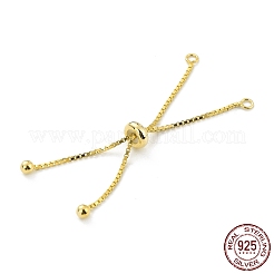 925 Sterling Silver Box Chain with Stop Beads and Loops&nbsp;STER-Z001-110G