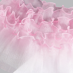 5Yards Polyester Pleated Lace Trim Ribbon&nbsp;OCOR-GF0004-84C