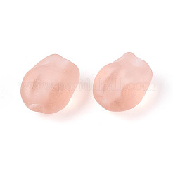 Frosted Handmade Lampwork Beads Strands&nbsp;LAMP-T023-28E