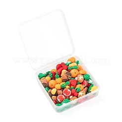 Autumn Theme 100Pcs 10 Style Resin Cabochons&nbsp;CRES-LS0001-06
