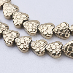 Electroplate Non-magnetic Synthetic Hematite Beads Strands&nbsp;G-J380-6mm-A01