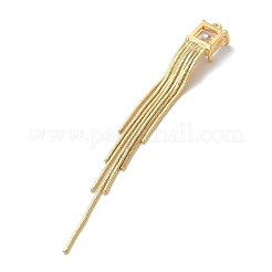 Brass Snake Chain Tassel Big Pendants&nbsp;KK-B079-01G
