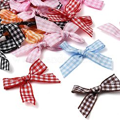 Polyester Bowknot with Grid Sew on Ornament Accessories&nbsp;DIY-C085-06