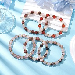 天然宝石ビーズ ブレスレット  ストレッチブレスレット  内径：2インチ（5cm）&nbsp;BJEW-JB10680