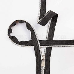 Nylon Closed-end Zipper and Zinc Alloy Zipper Sliders Zipper Head&nbsp;DIY-BC0011-65
