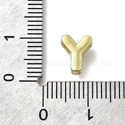 Brass Micro Pave Cubic Zirconia Letter Multi-Strand Links&nbsp;KK-D295-32G-25