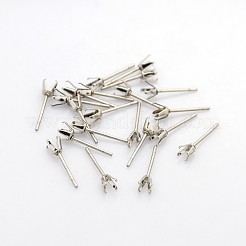 Tarnish Resistant 304 Stainless Steel Stud Earring Findings&nbsp;STAS-N036-04B