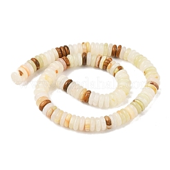 Natural Green Banded Calcite(Afghan Jade) Beads Strands&nbsp;G-B155-B10-4x10mm