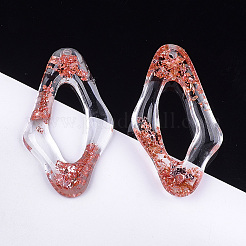 Transparent Resin Pendants&nbsp;CRES-S362-010A