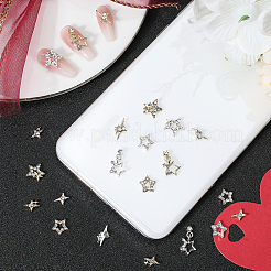 Star Alloy Rhinestone Cabochons&nbsp;MRMJ-CP0001-43E