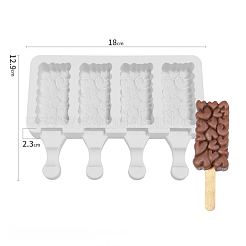 Food Grade DIY Rectangle Ice-cream Silicone Molds&nbsp;DIY-D062-03B