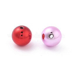 Christmas Theme UV Plating Acrylic Beads&nbsp;PACR-B003-01A