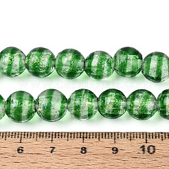 Handmade Foil Glass Beads Strands&nbsp;FOIL-N033-05D