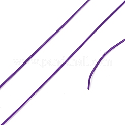 400mの平らな弾性クリスタルストリング  弾性ビーズ糸  ストレッチブレスレット作り用  青紫色  0.2mm  1 mm幅  約446.81ヤード（400m）/ロール&nbsp;NWIR-F011-03A