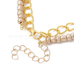 6Pcs 6 Styles Christmas Alloy Enamel Multi-strand Bracelets for Women&nbsp;BJEW-JB12078